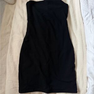 TNA Chill Black Strapless Dress